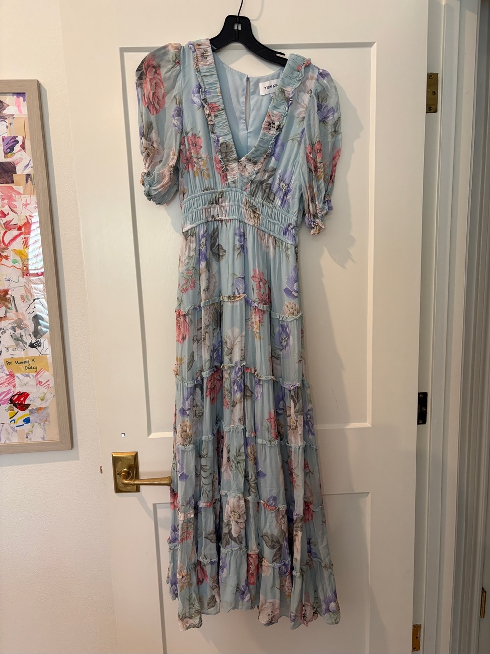 Yumi Kim Pastel Floral Tiered Maxi Dress